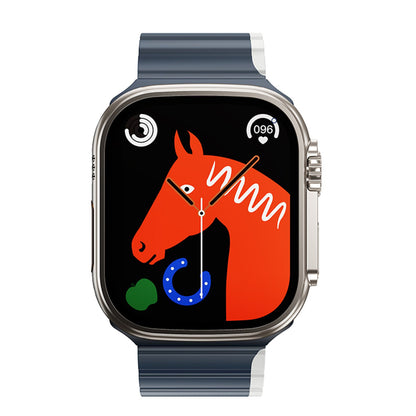 Hoco. Apple Watch 42mm AS102 Silikon Kordon - Lacivert-Gri