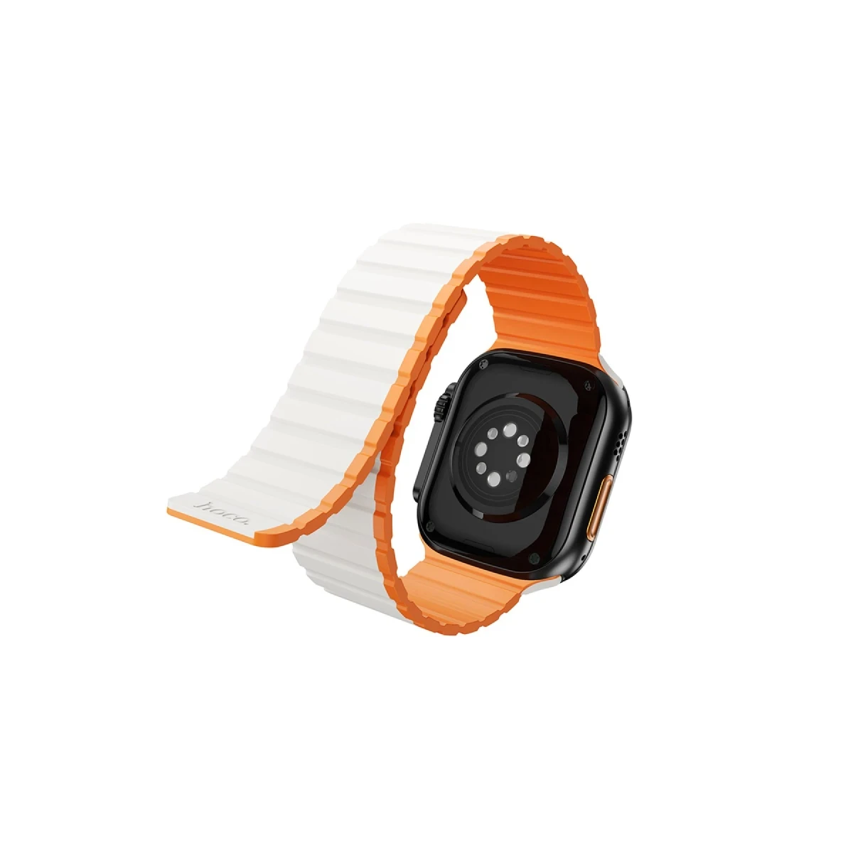 Hoco. Apple Watch 42mm AS102 Silikon Kordon - Yıldız Işığı-Turuncu
