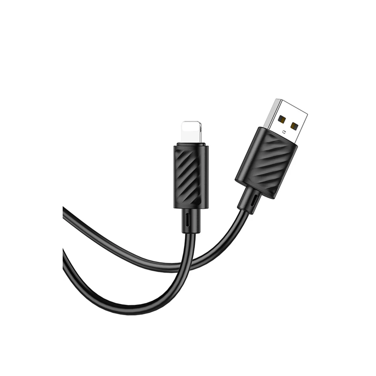 Hoco. X88 1M USB to Lightning Şarj Data Kablosu - Siyah