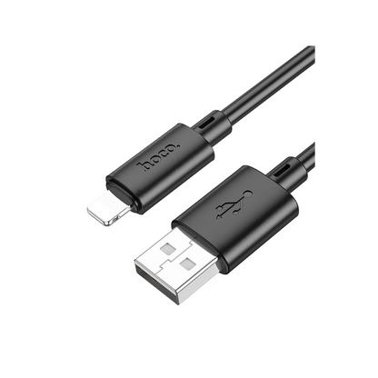 Hoco. X88 1M USB to Lightning Şarj Data Kablosu - Siyah
