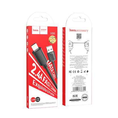 Hoco. X88 1M USB to Lightning Şarj Data Kablosu