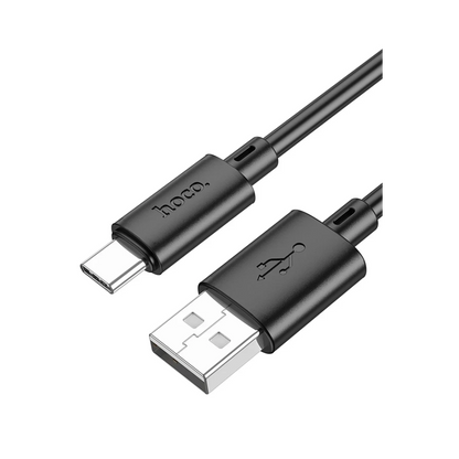 Hoco. X88 1M USB to Type-C Şarj Data Kablosu - Siyah