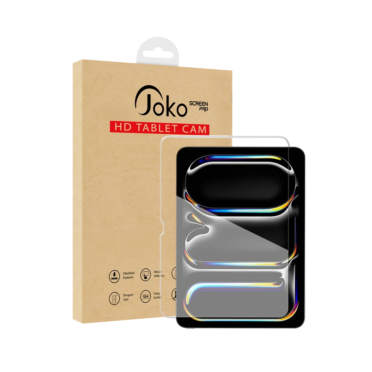 Joko Apple iPad 10.2 (7.nesil) HD Tablet Cam Ekran Koruyucu - Şeffaf