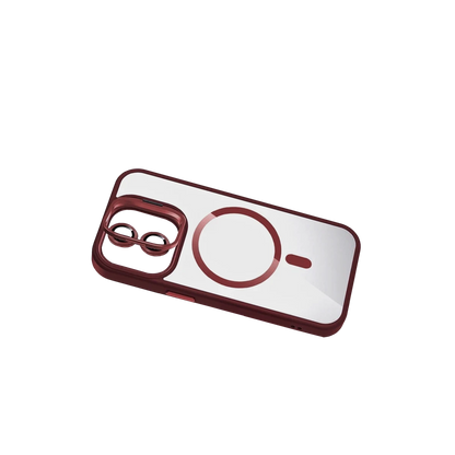 Joko Apple iPhone 11 Remim Lensli Magsafe Standlı Kapak - Bordo
