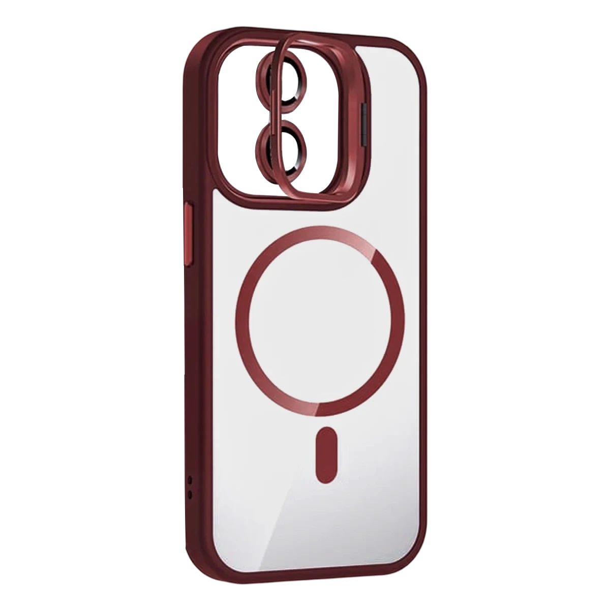 Joko Apple iPhone 11 Remim Lensli Magsafe Standlı Kapak - Bordo