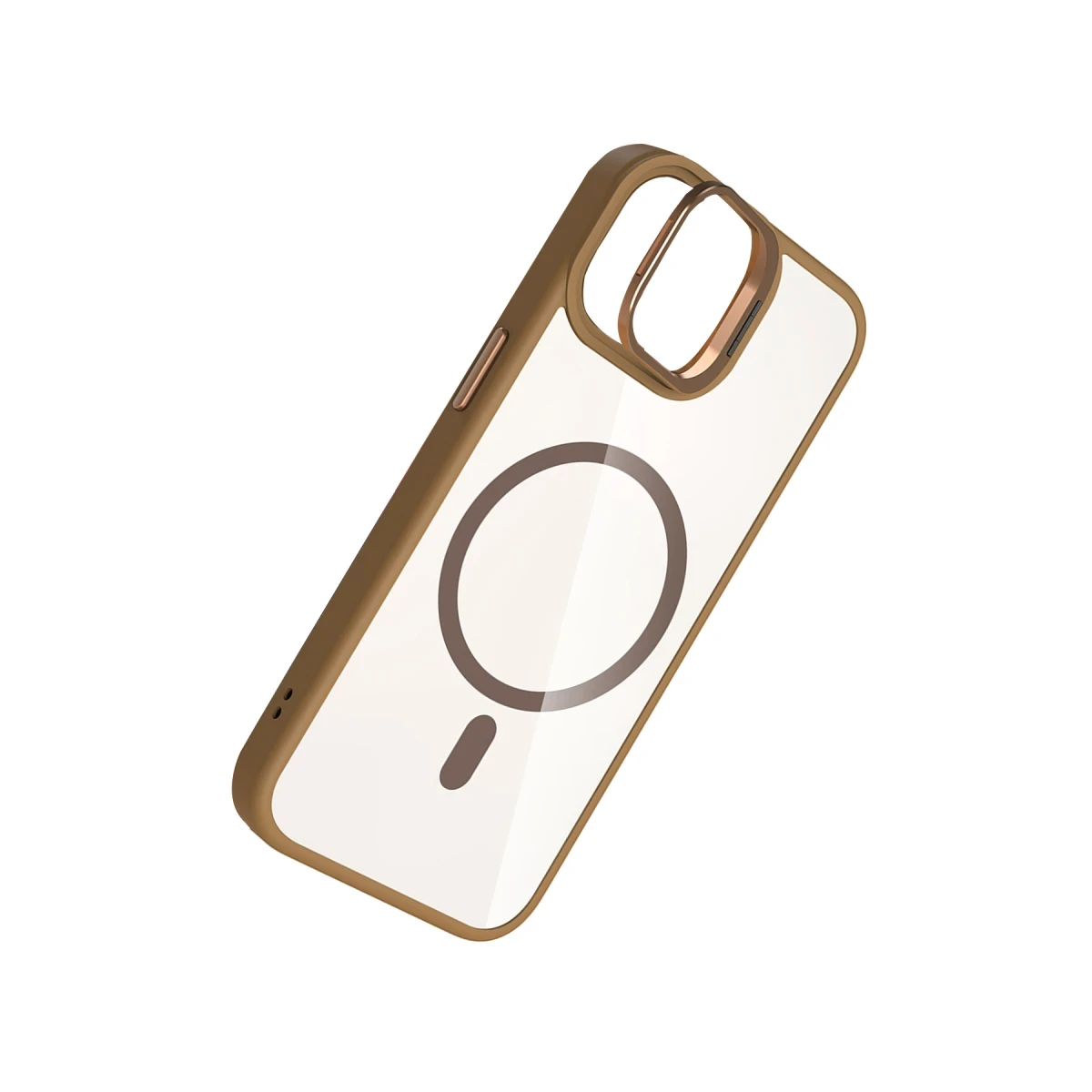Joko Apple iPhone 11 Remim Lensli Magsafe Standlı Kapak - Kahverengi