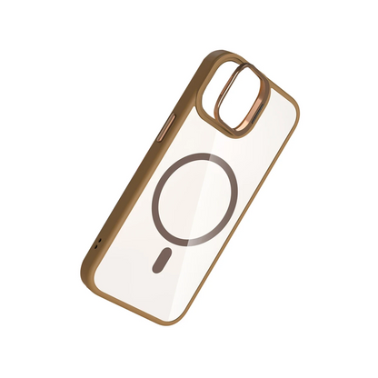 Joko Apple iPhone 11 Remim Lensli Magsafe Standlı Kapak - Kahverengi