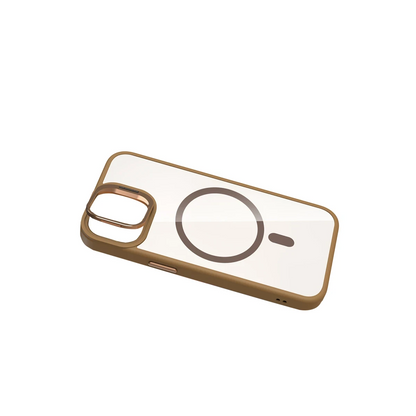 Joko Apple iPhone 11 Remim Lensli Magsafe Standlı Kapak - Kahverengi