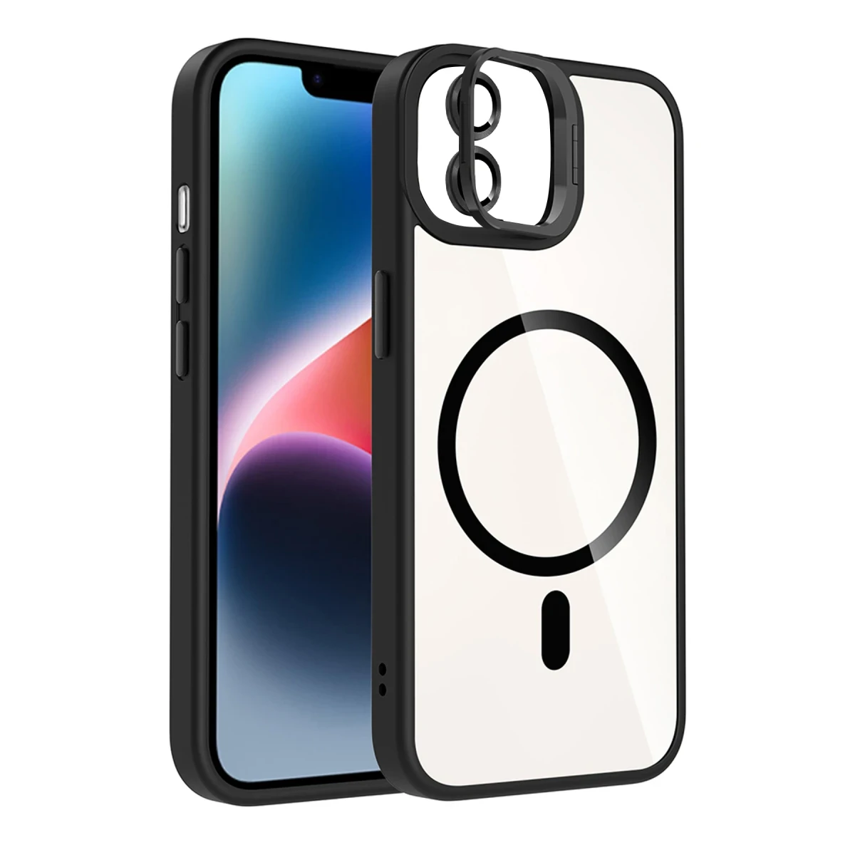Joko Apple iPhone 11 Remim Lensli Magsafe Standlı Kapak - Siyah