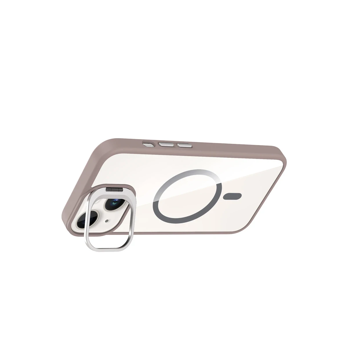 Joko Apple iPhone 13 Remim Lensli Magsafe Standlı Kapak - Titan Gri