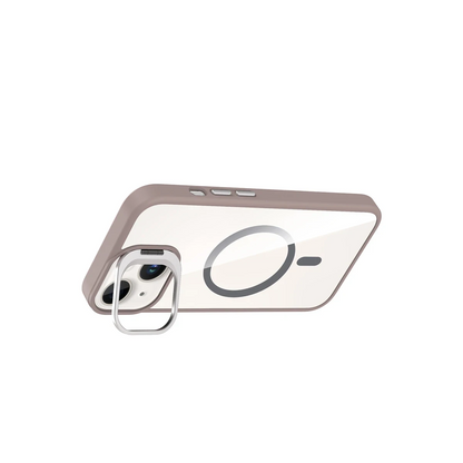 Joko Apple iPhone 13 Remim Lensli Magsafe Standlı Kapak - Titan Gri