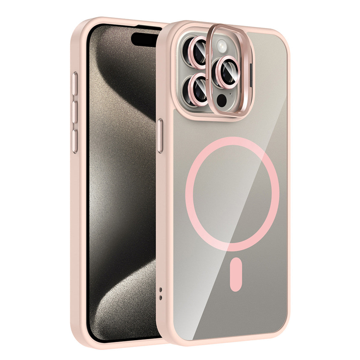 Joko Apple iPhone 14 Pro Max Remim Lensli Magsafe Standlı Kapak