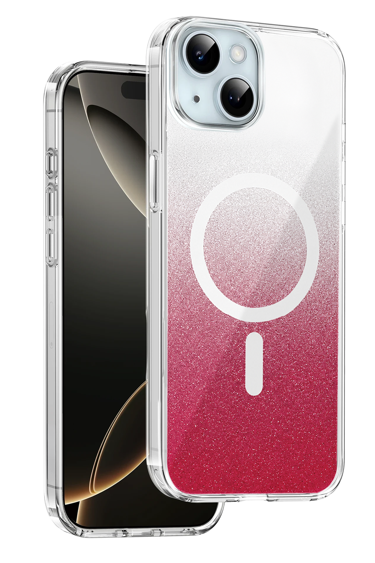 Onegif Apple iPhone 14 Sora Simli Magsafe Kapak - Kırmızı