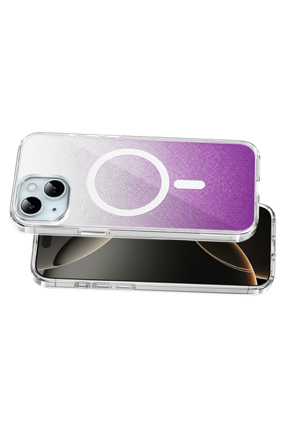 Onegif Apple iPhone 14 Sora Simli Magsafe Kapak - Mor
