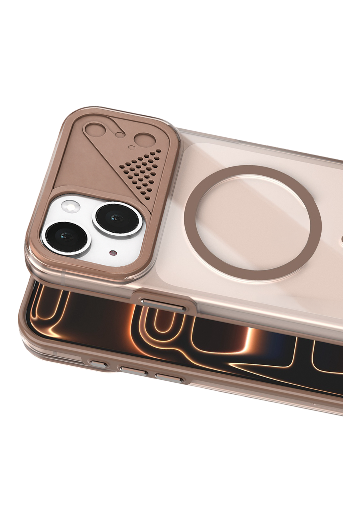 Joko Apple iPhone 14 Zinko Magsafe Kapak - Çöl Titanyum