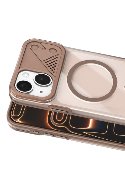 Joko Apple iPhone 14 Zinko Magsafe Kapak - Çöl Titanyum