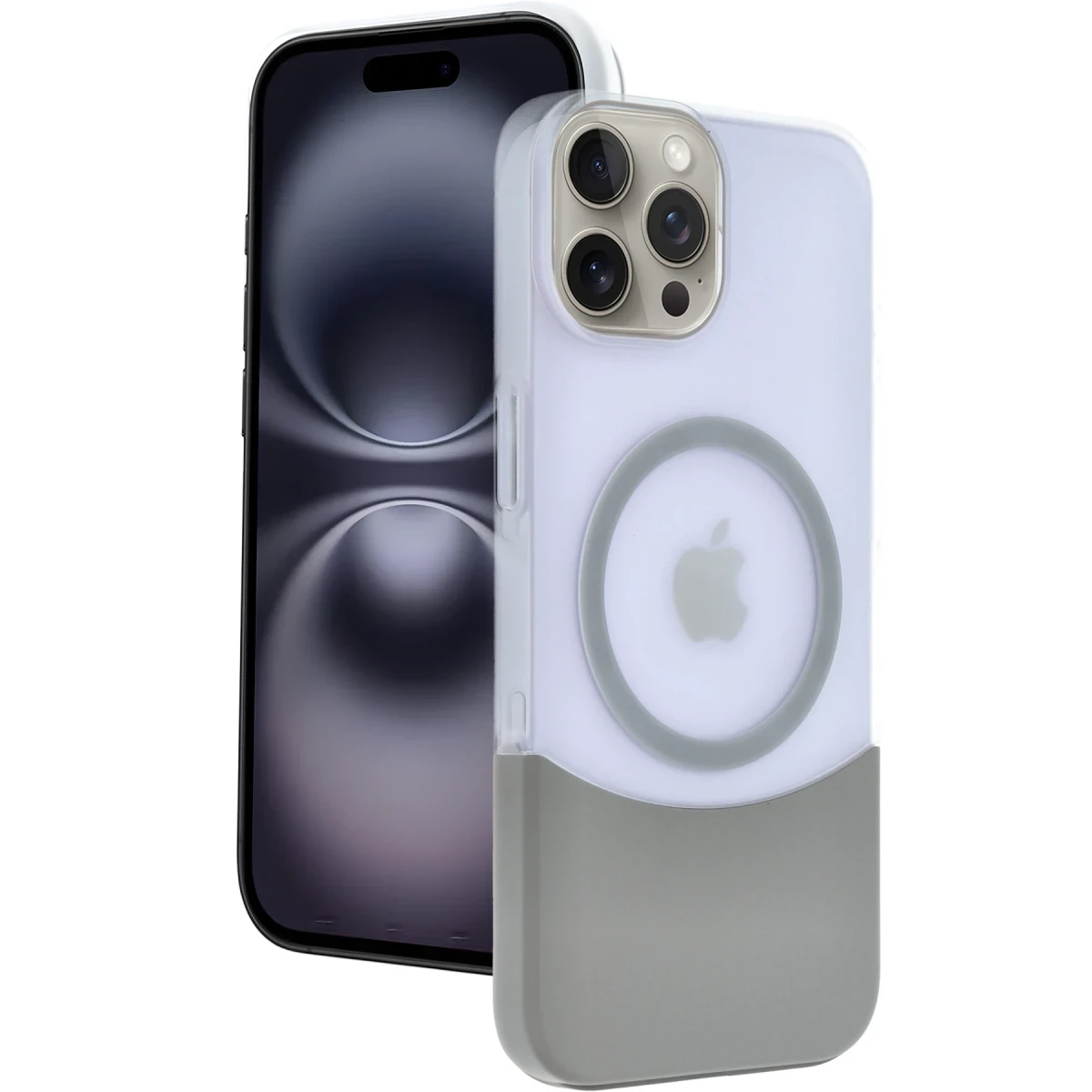 Joko Apple iPhone 15 Pro Max Velar Magsafe Kapak - Natural Grey
