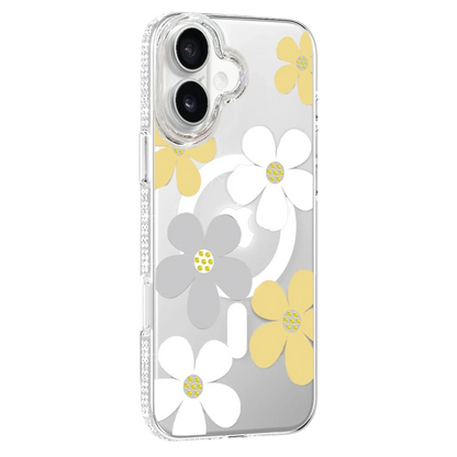 Joko Apple iPhone 16 Floral Magsafe Kapak - Sarı