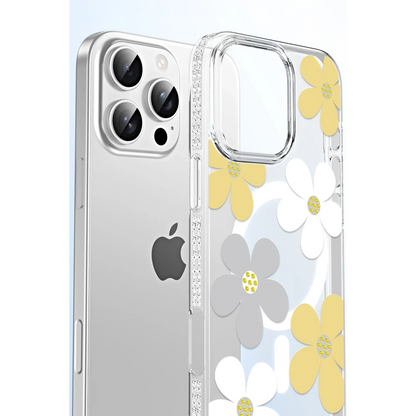 Joko Apple iPhone 16 Pro Floral Magsafe Kapak - Pembe