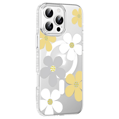 Joko Apple iPhone 16 Pro Floral Magsafe Kapak - Sarı