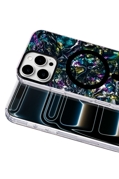 Onegif Apple iPhone 16 Pro Max Mila Dalgalı Magsafe Kapak - Lacivert