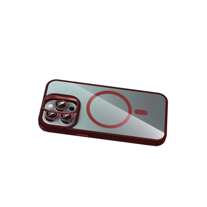 Joko Apple iPhone 16 Pro Max Remim Lensli Magsafe Standlı Kapak - Bordo