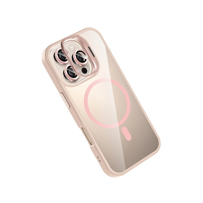 Joko Apple iPhone 16 Pro Max Remim Lensli Magsafe Standlı Kapak - Pembe