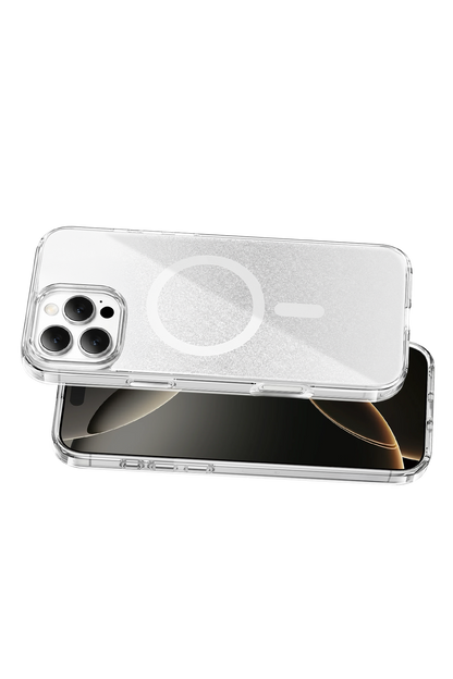 Onegif Apple iPhone 16 Pro Max Sora Simli Magsafe Kapak - Beyaz