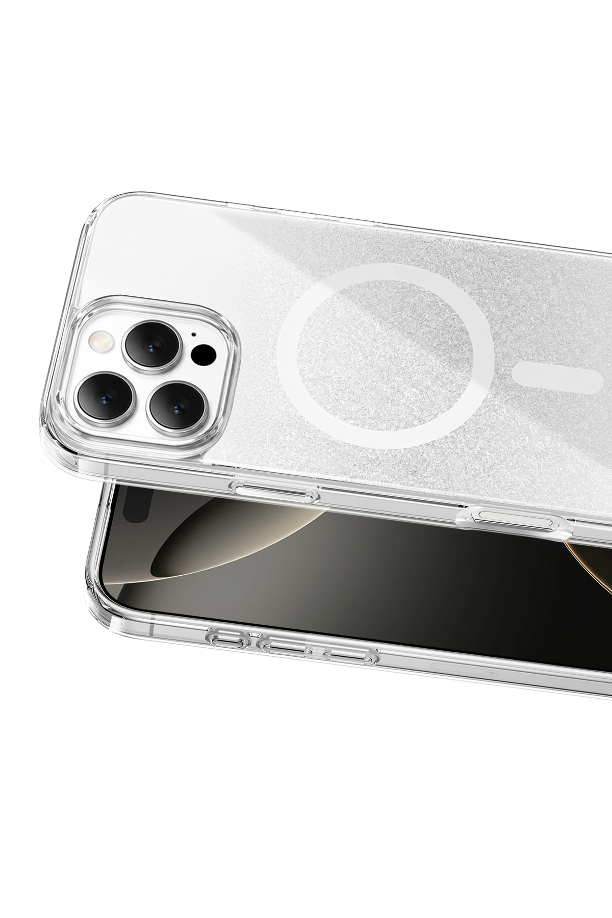 Onegif Apple iPhone 16 Pro Max Sora Simli Magsafe Kapak - Beyaz
