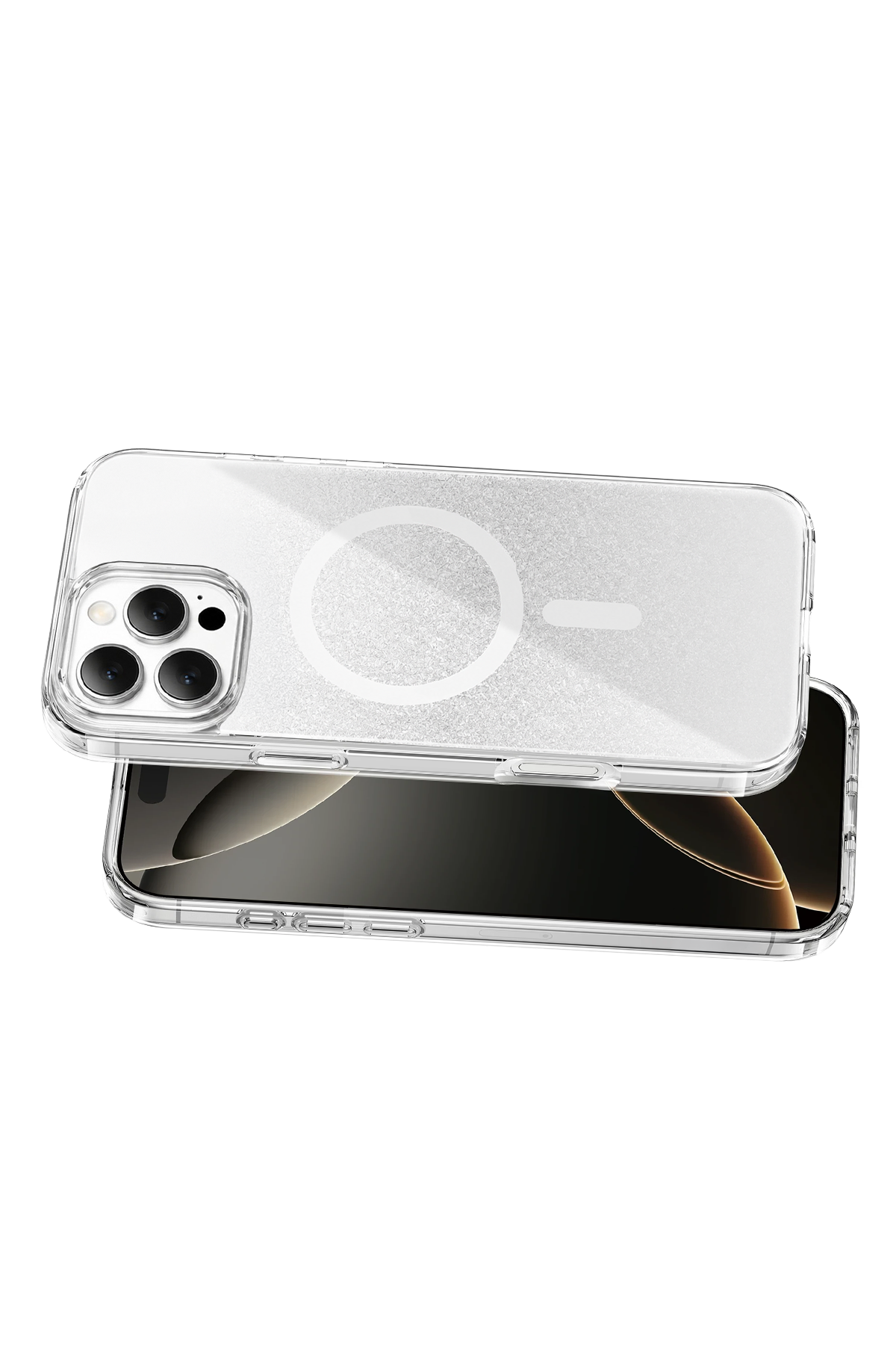 Onegif Apple iPhone 16 Pro Max Sora Simli Magsafe Kapak - Beyaz