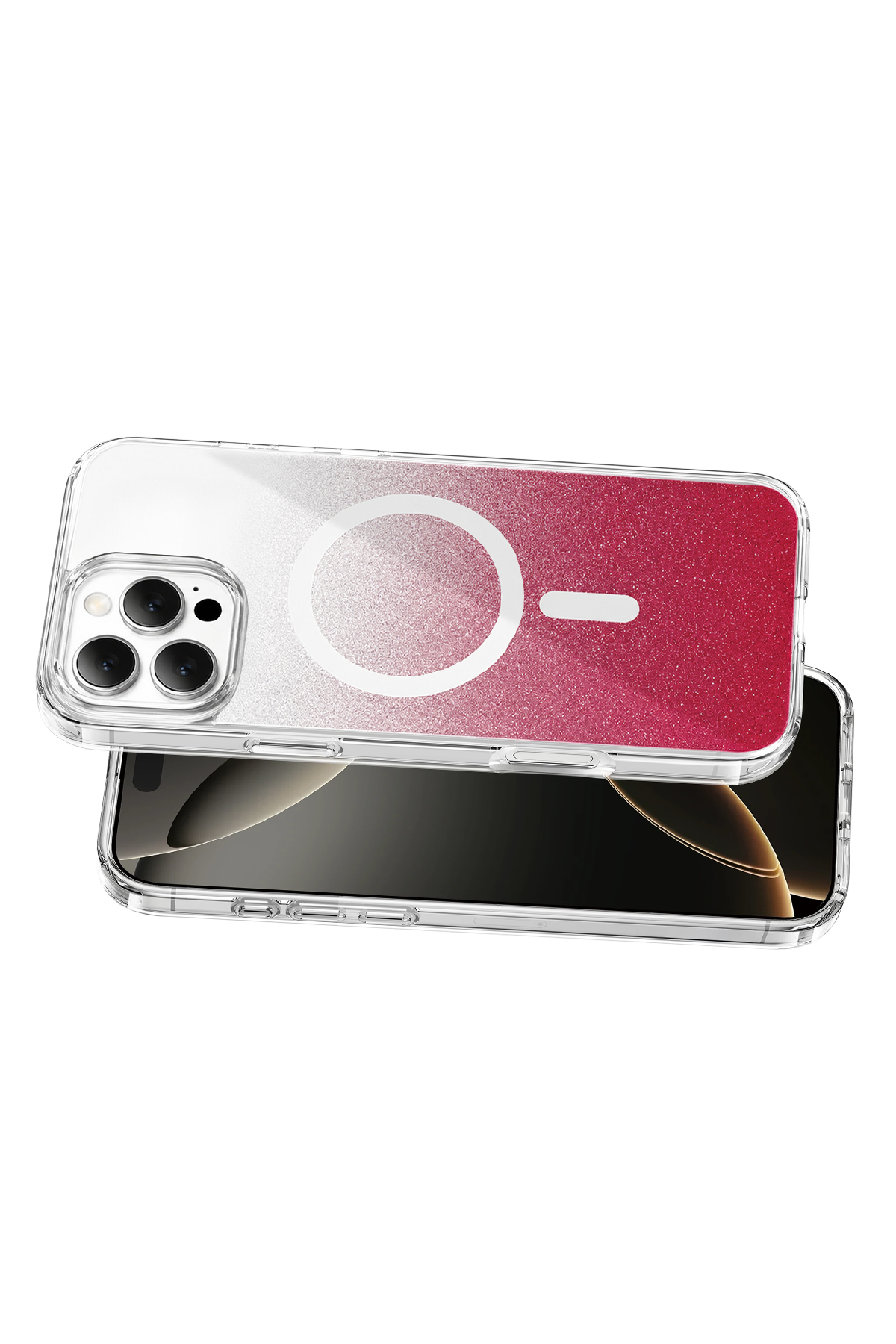 Onegif Apple iPhone 16 Pro Max Sora Simli Magsafe Kapak - Kırmızı