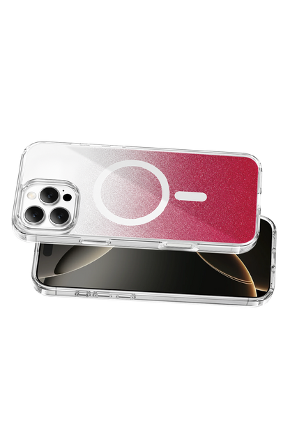 Onegif Apple iPhone 16 Pro Max Sora Simli Magsafe Kapak - Kırmızı