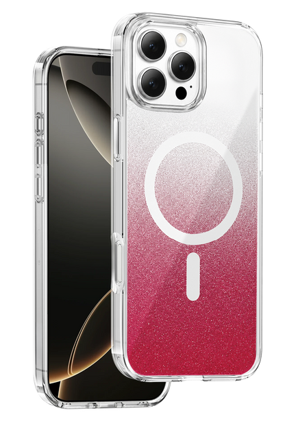 Onegif Apple iPhone 16 Pro Max Sora Simli Magsafe Kapak - Kırmızı