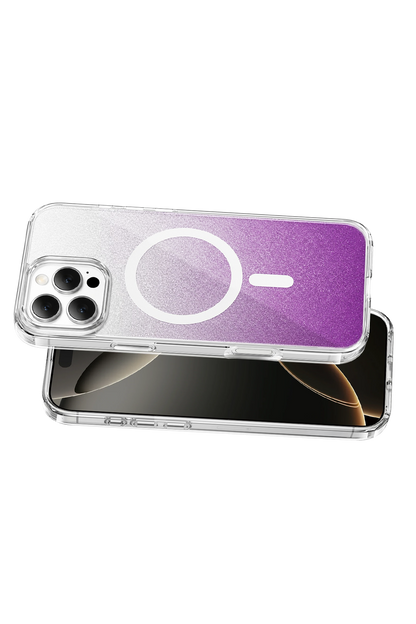Onegif Apple iPhone 16 Pro Max Sora Simli Magsafe Kapak - Mor