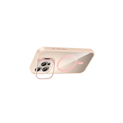 Joko Apple iPhone 16 Pro Remim Lensli Magsafe Standlı Kapak - Pembe