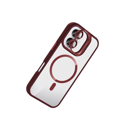 Joko Apple iPhone 16 Remim Lensli Magsafe Standlı Kapak - Bordo