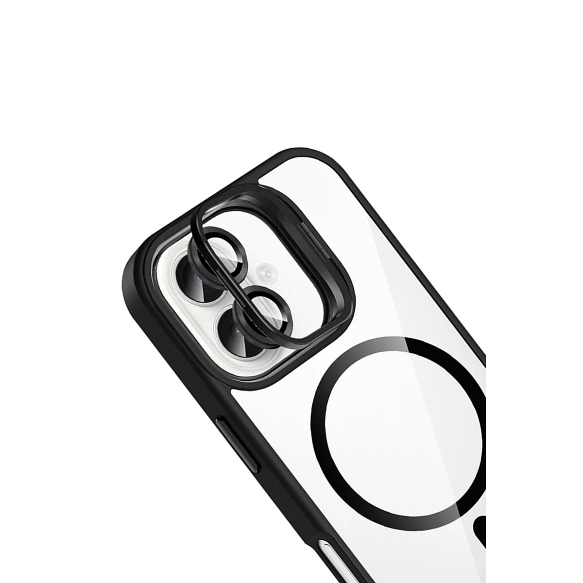 Joko Apple iPhone 16 Remim Lensli Magsafe Standlı Kapak - Siyah