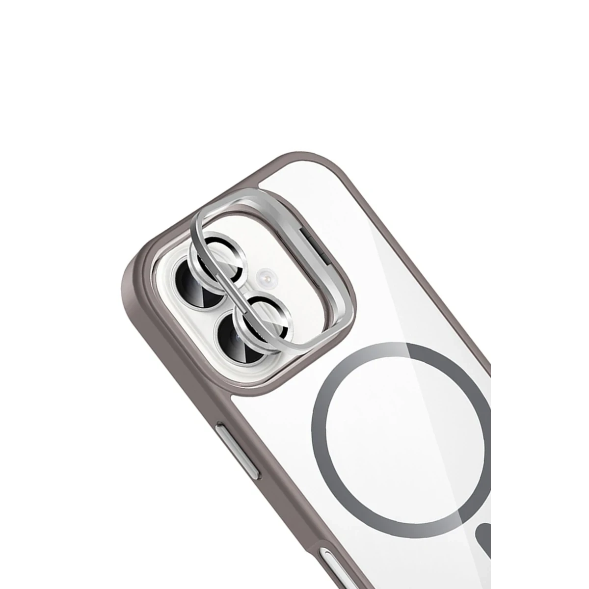 Joko Apple iPhone 16 Remim Lensli Magsafe Standlı Kapak - Titan Gri