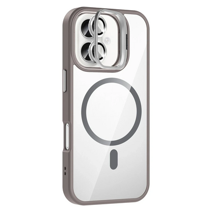 Joko Apple iPhone 16 Remim Lensli Magsafe Standlı Kapak - Titan Gri