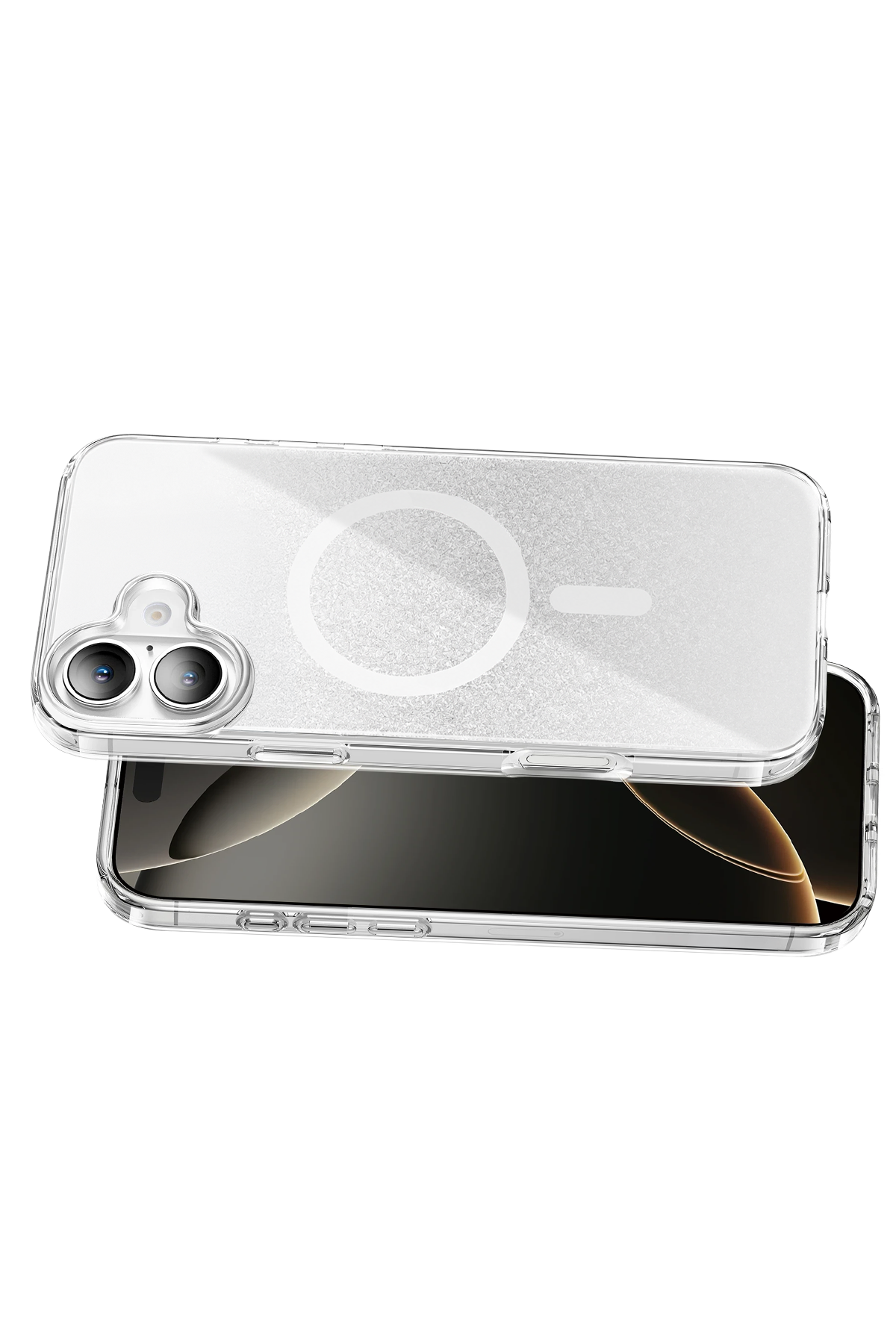 Onegif Apple iPhone 16 Sora Simli Magsafe Kapak - Beyaz