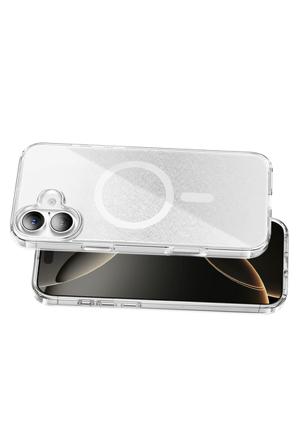 Onegif Apple iPhone 16 Sora Simli Magsafe Kapak - Beyaz