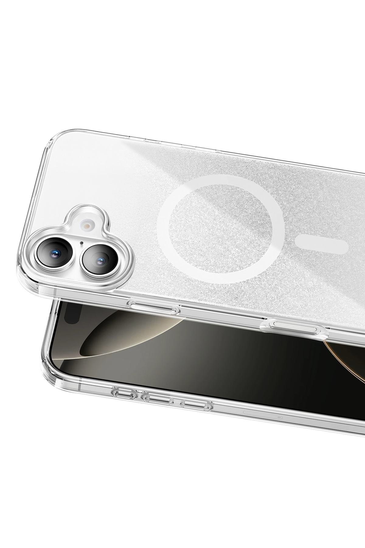 Onegif Apple iPhone 16 Sora Simli Magsafe Kapak - Beyaz