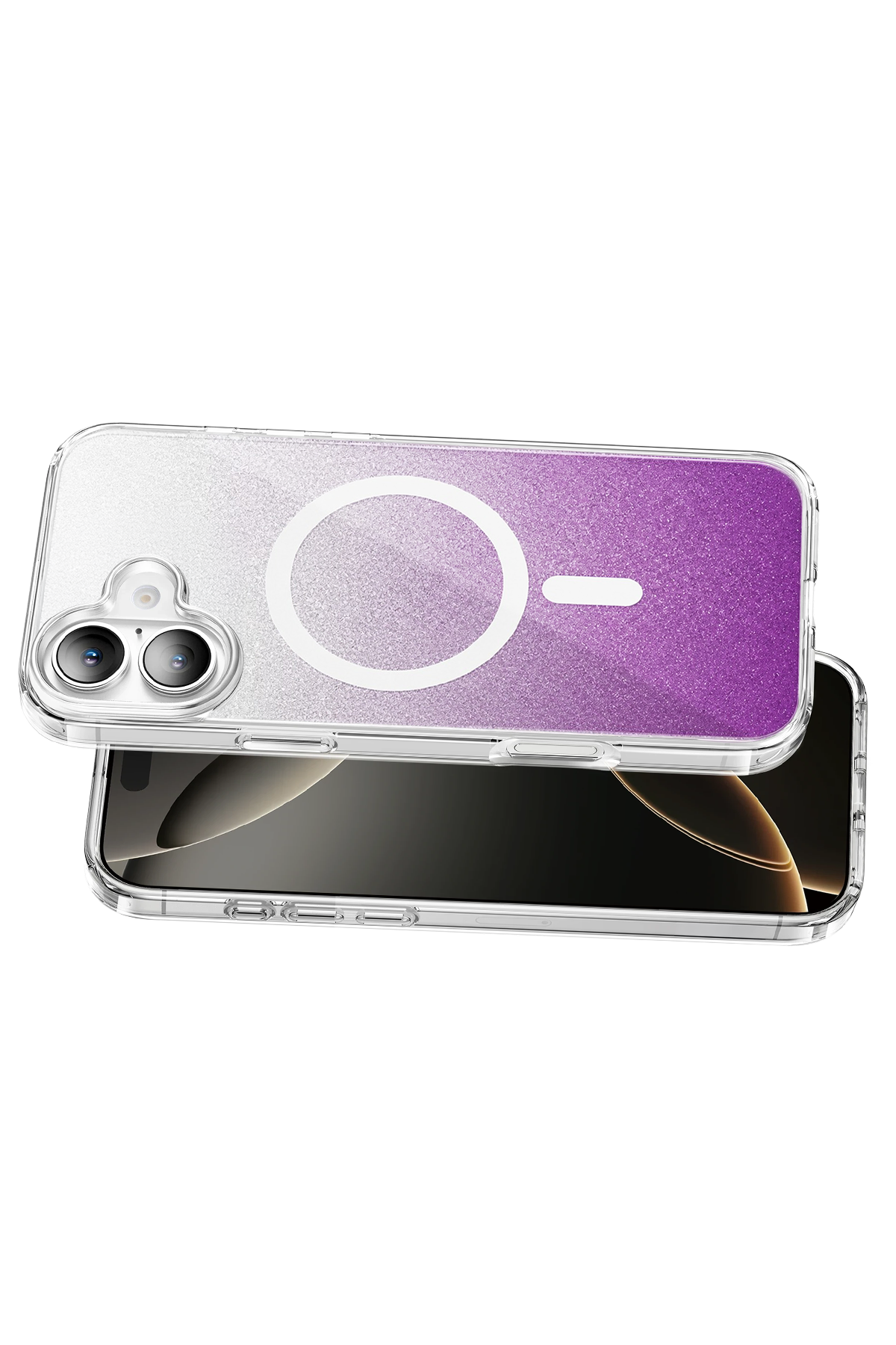 Onegif Apple iPhone 16 Sora Simli Magsafe Kapak - Mor