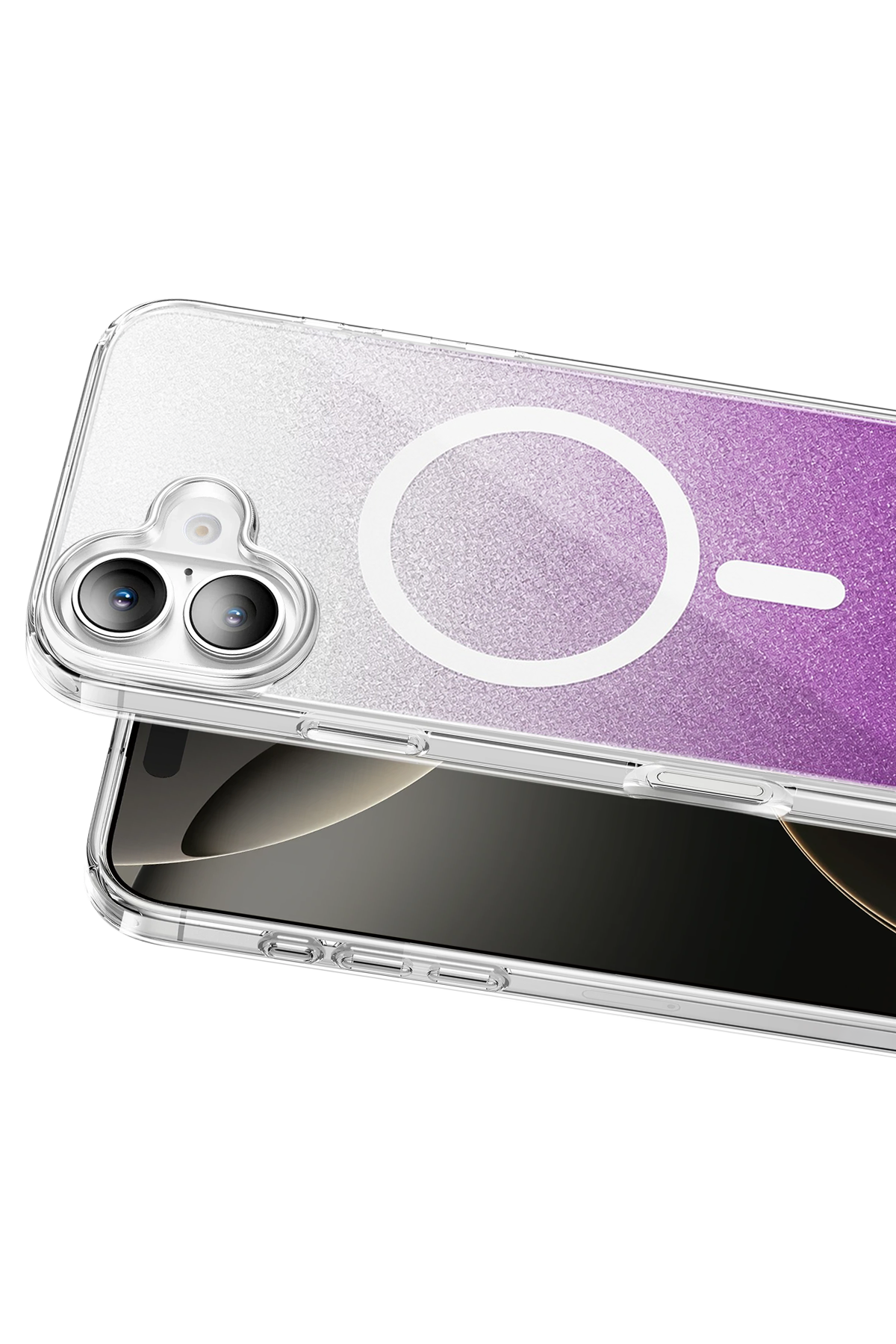 Onegif Apple iPhone 16 Sora Simli Magsafe Kapak - Mor