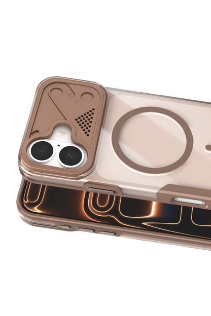 Joko Apple iPhone 16 Zinko Magsafe Kapak - Çöl Titanyum