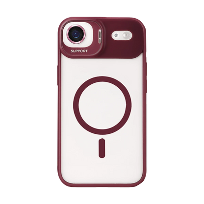 Joko Apple iPhone 17 Air Remim Lensli Magsafe Standlı Kapak - Bordo