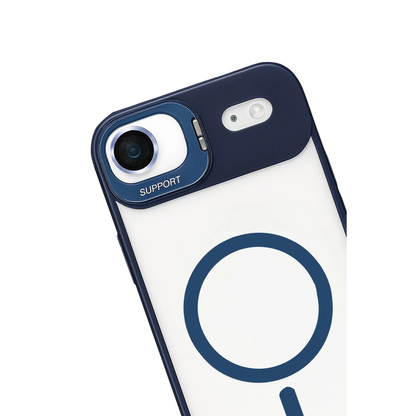 Joko Apple iPhone 17 Air Remim Lensli Magsafe Standlı Kapak - Lacivert