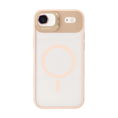 Joko Apple iPhone 17 Air Remim Lensli Magsafe Standlı Kapak - Pembe