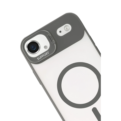 Joko Apple iPhone 17 Air Remim Lensli Magsafe Standlı Kapak - Titan Gri
