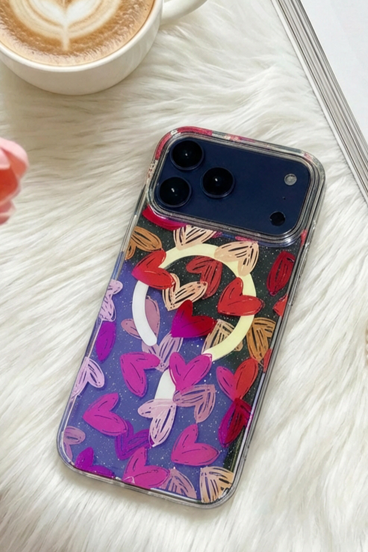 Onegif Apple iPhone 17 Pro Max Desina Magsafe Kapak - Desen 6